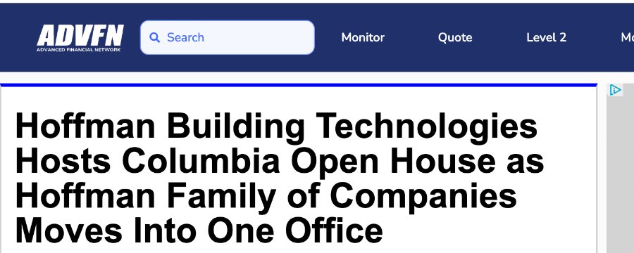 ADVFN article on the Columbia open house